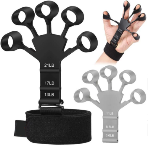 Finger gripper strength trainer