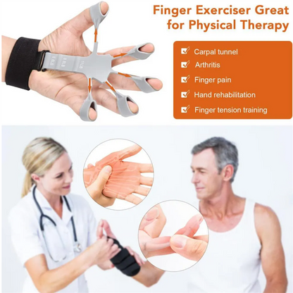 Finger gripper strength trainer