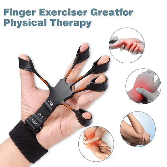 Finger gripper strength trainer