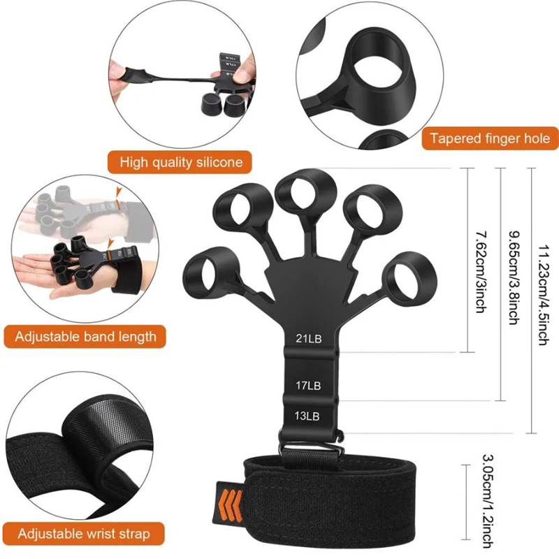 Finger gripper strength trainer